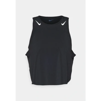 Afbeelding van Nike Performance CROP TANK Top, Dames, Maat: Small, Black/white