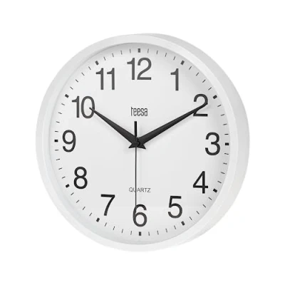 Afbeelding van Teesa TSA0037 Wandklok 25 cm wit