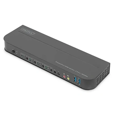 Afbeelding van Digitus DS 12890 KVM extender 4 poorten DisplayPort, HDMI Muis, Toetsenbord 4096 x 2160 Pixel, 1080 720 1920 2560 1440 Pixel