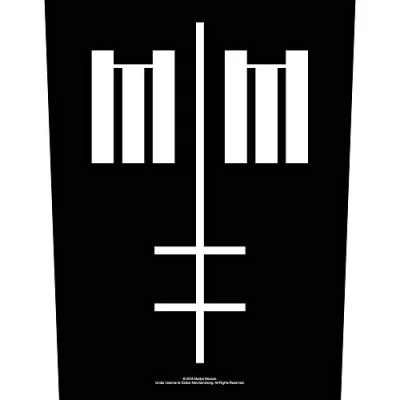 Afbeelding van Marilyn Manson Cross Logo Rugpatch Zwart