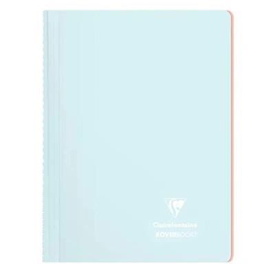 Afbeelding van Clairefontaine 376781C Koverbook Blush spiraalvormig notitieboek, A4, 21 x 29,7 cm, 160 pagina&#039;s, gelinieerd, wit papier, 90 g, omslag van polypropyleen ondoorzichtig, willekeurige kleur