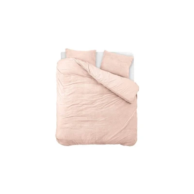 Afbeelding van Dekbedovertrek Teddy Deluxe Lits jumeaux (240 x 200/220) Roze Koopjedeal.nl Altijd de beste deal