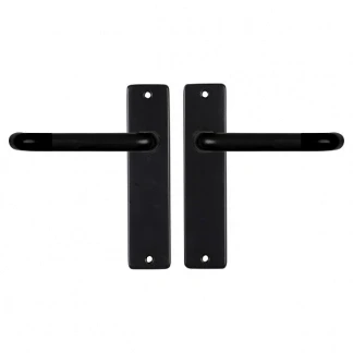 Afbeelding van Deurklink met blindschild Starx Coupe (Aluminium, Zwart)
