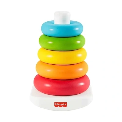 Afbeelding van Fisher Price Piramide met 5 ringen Klassiek babyspeelgoed stapelbare Kinderspeelgoed 6 maanden HPY92