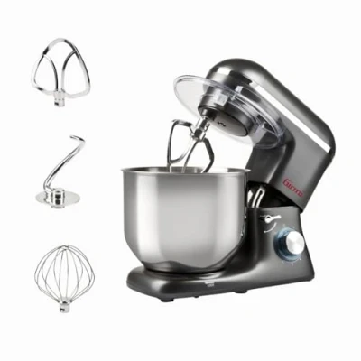 Afbeelding van Girmi IM46 Planetaire kneedmachine &quot;Gastronome 8L&quot;, kneden tot 3 kg, 1400 W (1800 max), 8 liter, 6 snelheden, antracietgrijs