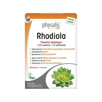 Afbeelding van Physalis Rhodiola Tabletten 30TB