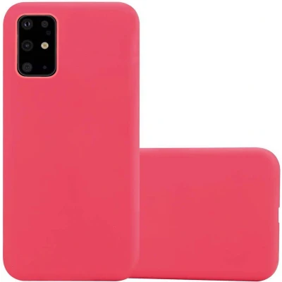 Afbeelding van Cadorabo Hoesje geschikt voor Samsung Galaxy S20 PLUS in CANDY ROOD Beschermhoes gemaakt van flexibel TPU silicone Case Cover