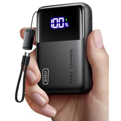 Image de INIU batterie externe pour ordinateur portable, 100 W 25000 mAh, entrée et sortie USB C, petite de téléphone portable compatible avec MacBook, Surface, iPad, Fire TV Stick, Camera