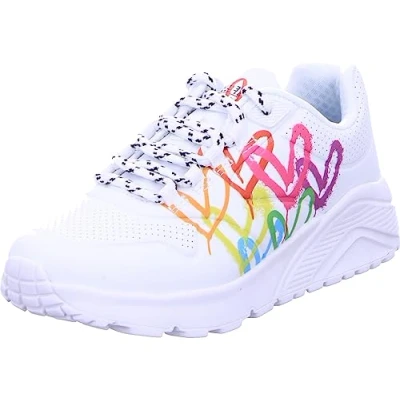Afbeelding van Skechers UNO LITE Sneakers laag white/multicoloured voor kinderen, Maat: 37, White/multi coloured Pu