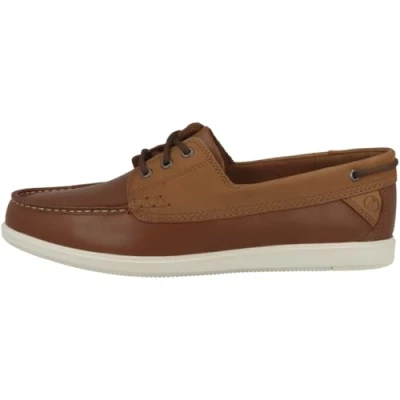 Afbeelding van Clarks Bratton Bootschoenen, Heren, Maat: 44, Dark tan Leer