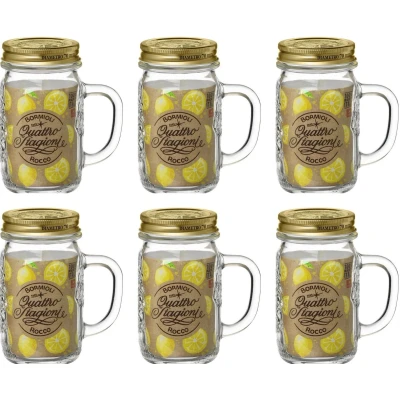 Afbeelding van Bormioli Rocco Mason Jar Quattro Stagioni ø 11.5 cm / 415 ml 6 stuks