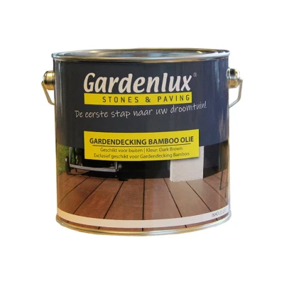 Afbeelding van Gardendecking bamboo vlonderplank olie 2,5 liter Dark Brown