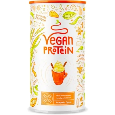 Afbeelding van Alpha Foods Vegan Proteine poeder Eiwitpoeder als maaltijd of ontbijtshake, Plantaardige Shake, 600 gram voor 40 shakes, met Pumpkin Spice smaak