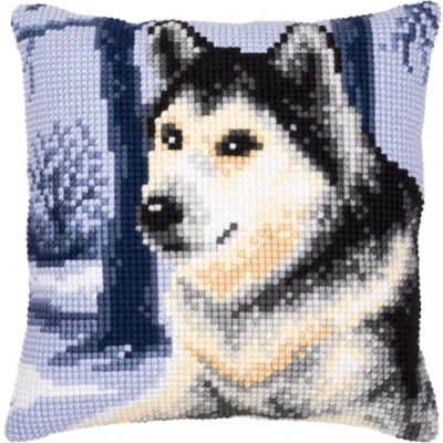 Afbeelding van Vervaco Husky Kruissteekkussen pakket PN 0008775