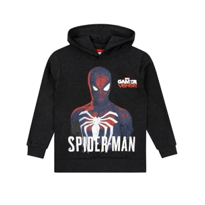 Afbeelding van Marvel Spiderman sweatshirt kindersweatshirt voor jongens hoodie kinderen Spider Man Spidey sweatshirts jongens, zwart.