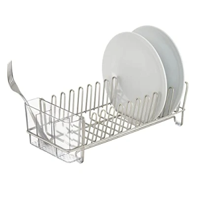 Afbeelding van iDesign Classico Compact afdruiprek, satijn/transparant
