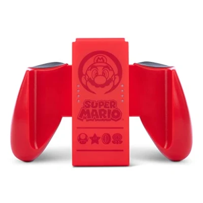 Image de PowerA Poignée confortable Joy Con pour Nintendo Switch, Super Mario, rouge