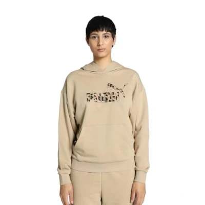 Afbeelding van Puma ESS Animal Hoodie Sweater, Dames, Maat: XL, Prairie tan