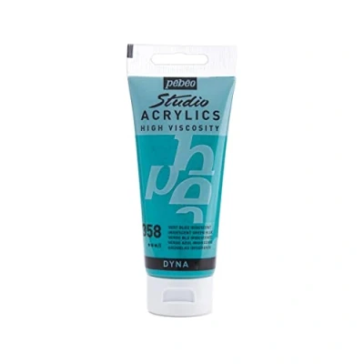 Afbeelding van Pébéo 837358 Studio acryl tube groen/blauw iriserend 100 ml