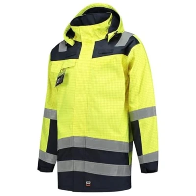Afbeelding van Tricorp 403009 Parka Multinorm Bicolor Fluo Geel/Inkt