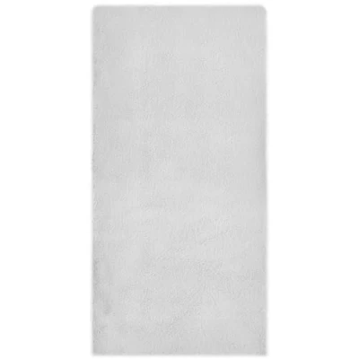 Afbeelding van LUXOR living Coste Pluizig tapijt van imitatiebont voor de slaapkamer Ideaal als bedmat Comfortabel lamsvacht 60 x 120 cm Wit