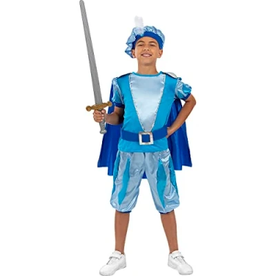Afbeelding van FUNIDELIA Prins Kostuum voor jongens Maat: 97 104 cm Blauw