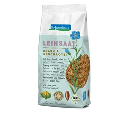 Afbeelding van Reformhaus Geplette bruine lijnzaad, 200 g