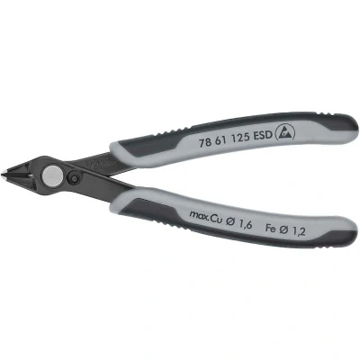 Image de KNIPEX 78 61 125 ESD électronique Super Knips avec poignées multi composants brunies mm