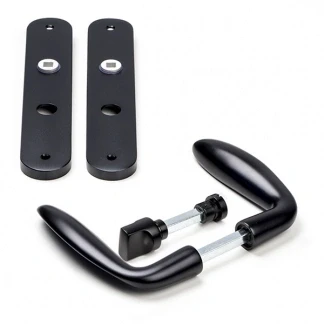 Afbeelding van Deurklink met wc sluitingsschild Impresso Lake 63 mm (Aluminium, Zwart)