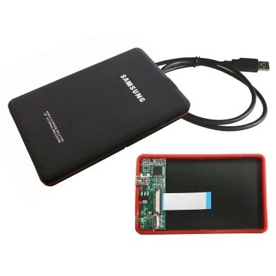 Image de Boitier Aluminium Noir Mat Pour Disque Dur LIF 24 1.8 Liaison USB 2.0 Avec Accessoires