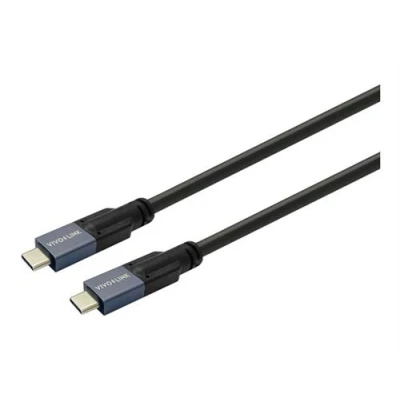 Image de VivoLink Câble USB 24 pin C (M) pour 3.2 Gen 2 5 20 V A 7.5 m prise en charge UHD 4K60Hz, Alimentation (100 W) noir