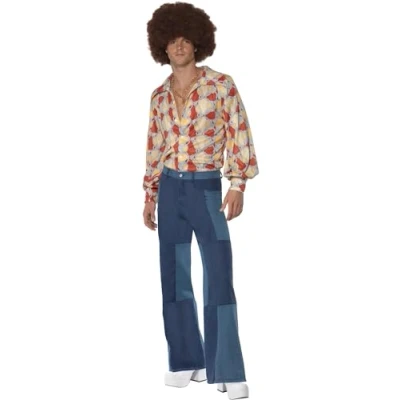 Afbeelding van &quot;Disco broek voor heren Verkleedkleding Medium&quot;