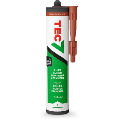Afbeelding van TEC7 535706000 alleslijmer terracotta RAL 3012 in patroon (310 ml)
