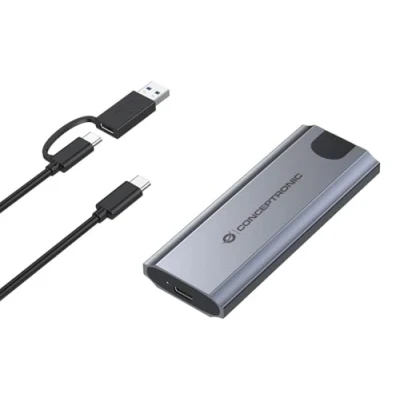 Afbeelding van Conceptronic DANTE05G contenitore di unità archiviazione Box esterno SSD Grigio M.2