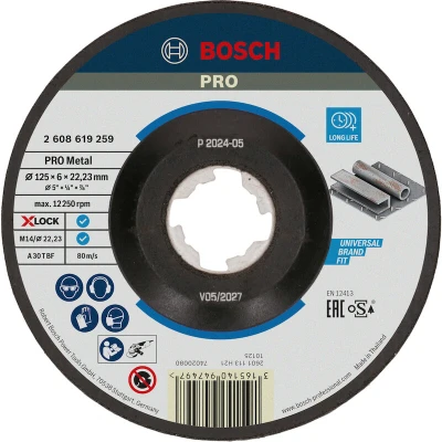 Afbeelding van Bosch Afbraamschijf x Lock Metal 125 6 22.23 MM
