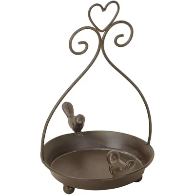 Afbeelding van Vogelbad Prieel Metaal 23 cm Bruin