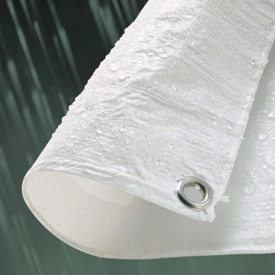 Afbeelding van Wovar Afdekzeil Wit 6x8 Meter 90 gram per M2 Afdekzeilen waterdicht