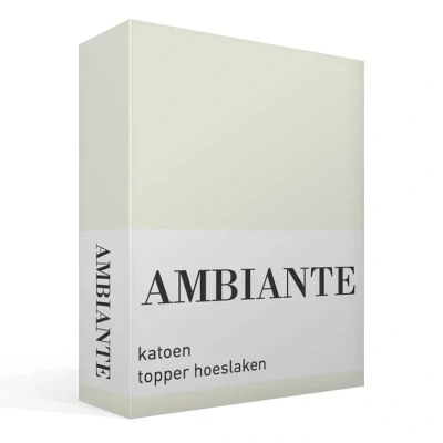 Afbeelding van Hoeslaken 1 Persoons 90x210 Ambiante Katoen Off White