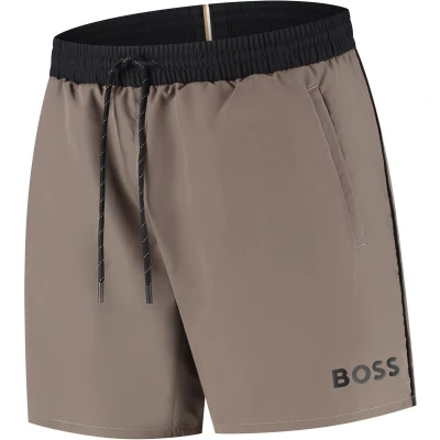Afbeelding van BOSS Starfish Zwemshorts, Heren, Maat: Large, Medium brown