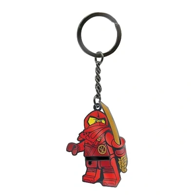 Afbeelding van LEGO, Sleutelhanger, Ninjago Emaille Sleutelhanger Kai 7,5 cm, Zilver