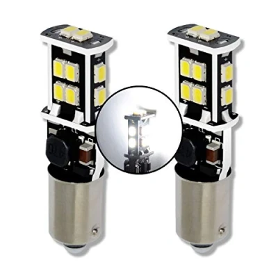 Afbeelding van MCK auto H21W BAY9s LED CanBus Wit Set witte lampen zeer helder en foutloos, compatibel met F30 F31 LCI Kadjar Golf Transorteer uw