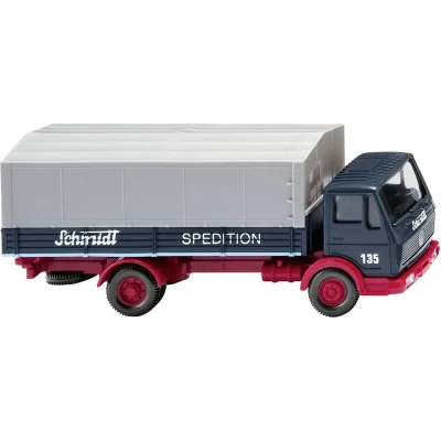 Afbeelding van Wiking 0437 03 H0 vrachtwagen Mercedes Benz Pick up MB NG transportbedrijf Schmidt