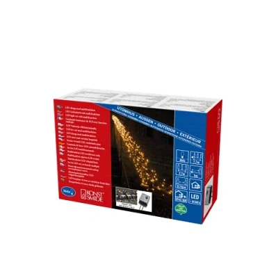 Afbeelding van Konstsmide 3860 800 Cluster lichtsnoer, micro led, kunststof, 5 W, meerkleurig, 930 x 1 cm