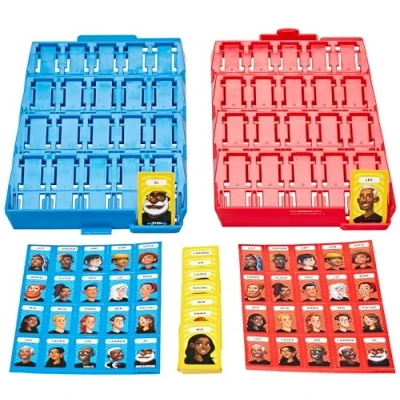 Afbeelding van Hasbro Gaming Neem en ga, raad eens wie? Spel, origineel raadspel voor kinderen vanaf 6 jaar, draagbaar spel 2 spelers, reisspel