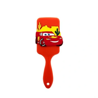 Afbeelding van Disney Pixar 3D Flash McQueen siliconen haarborstel CARS alle haartypes officieel product