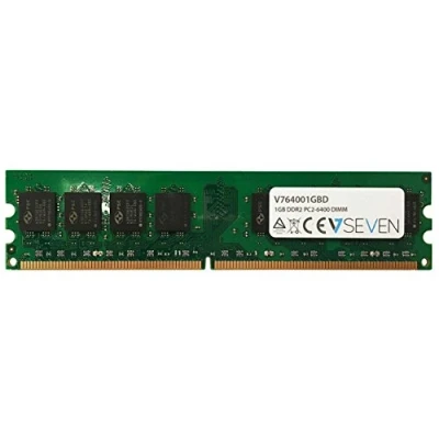 Afbeelding van V7 V764001GBD (1 x 1GB, 800 MHz, DDR2 RAM, DIMM 288 pin), Groen