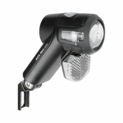 Afbeelding van Koplamp fiets AXA Nox City (LED, 12 lux, Batterijen, Batterij indicator)