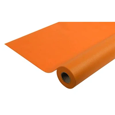 Image de Pro Nappe Réf R782045I jetable en non tissé spunbond Couleur Orange longueur 20 m x largeur 1,20 Matière indéchirable, déperlante et essuyable
