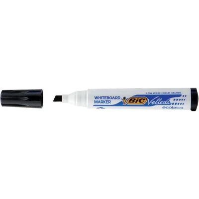 Afbeelding van Viltstift Bic Velleda 1751 whiteboard schuin large zwart