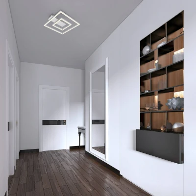 Afbeelding van BRILONER Plafondlamp 3772019 Warm wit 3000K 22W 2100 lm 25.000u levensduur 32 x 30 x5 Aluminiumkleurig